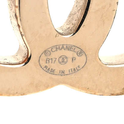 Chanel Metal CC Earrings Gold 4 of 4