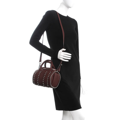Alexander Wang Calfskin Studded Mini Rockie Matte Beet Rodium Hardware 2 of 10