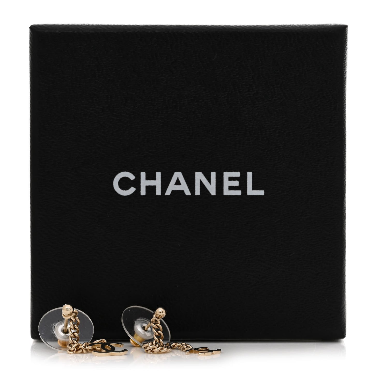 CC Long Drop Earrings Gold