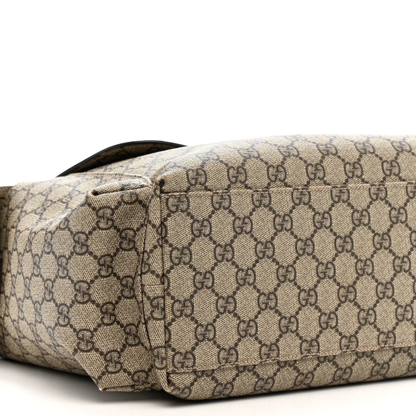 GG Plus Monogram Messenger Diaper Bag Dark Brown