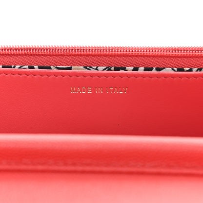 Chanel Caviar Quilted Striated CC Wallet On Chain WOC Red 7 of 12