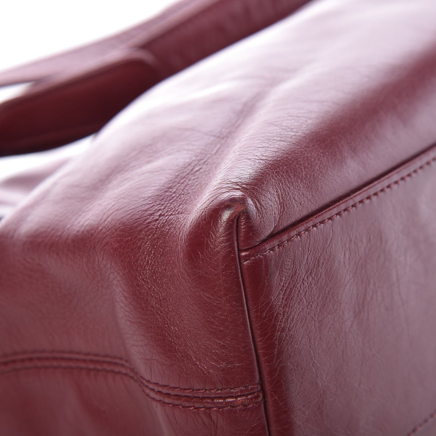 Calfskin CC Shoulder Bag Red