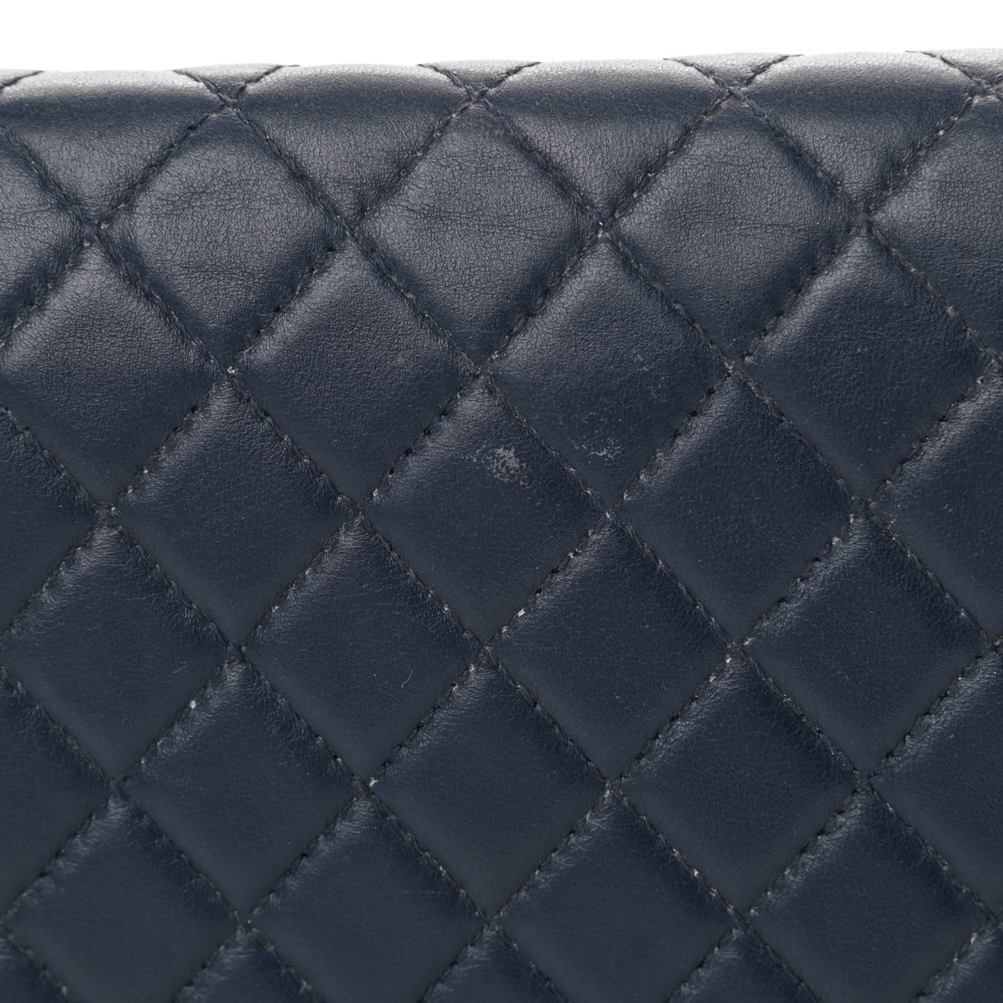 Lambskin Quilted Medium Boy Flap Blue