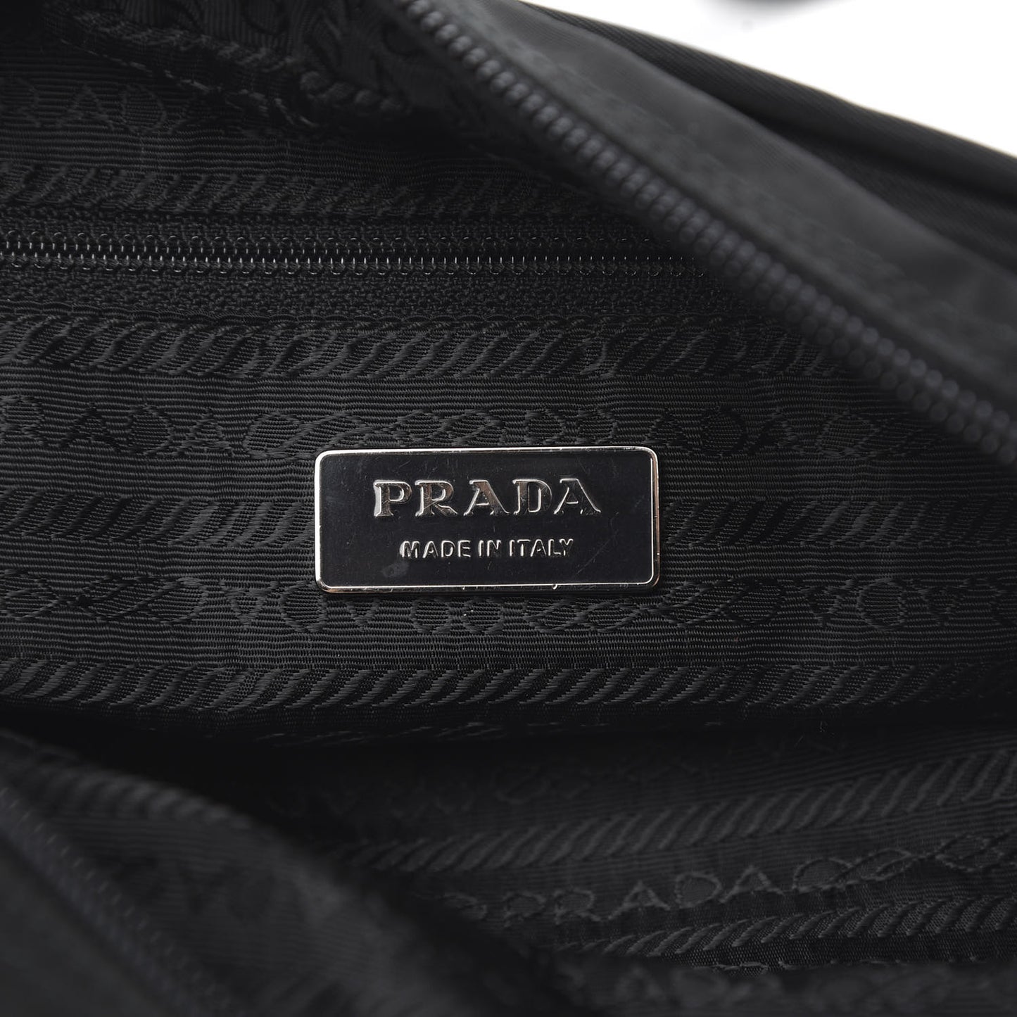 Tessuto Nylon Crossbody Bag Black