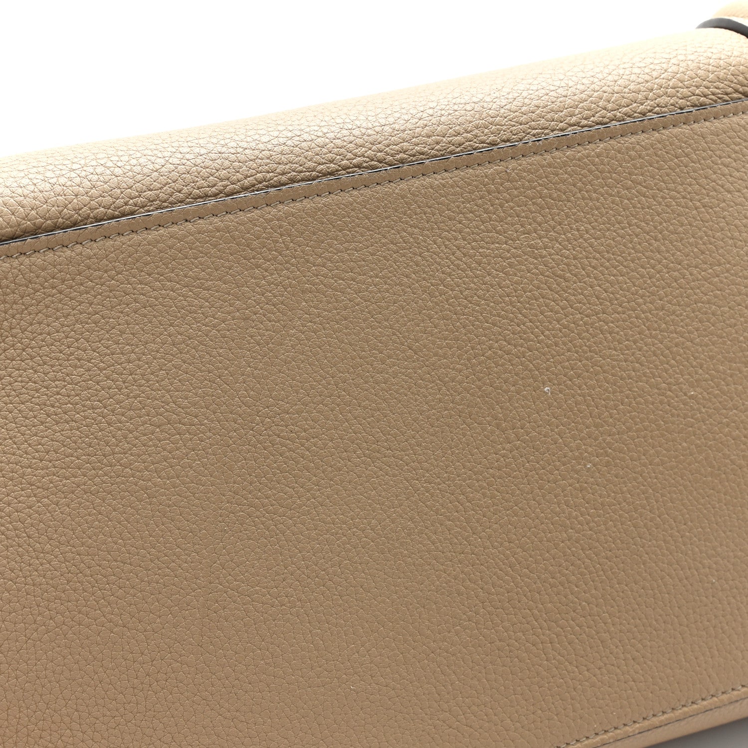 Celine Drummed Calfskin Mini Luggage Dune 11 of 11
