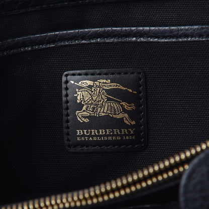 Burberry Heritage Grain Front Pocket Tote Black 6 of 9