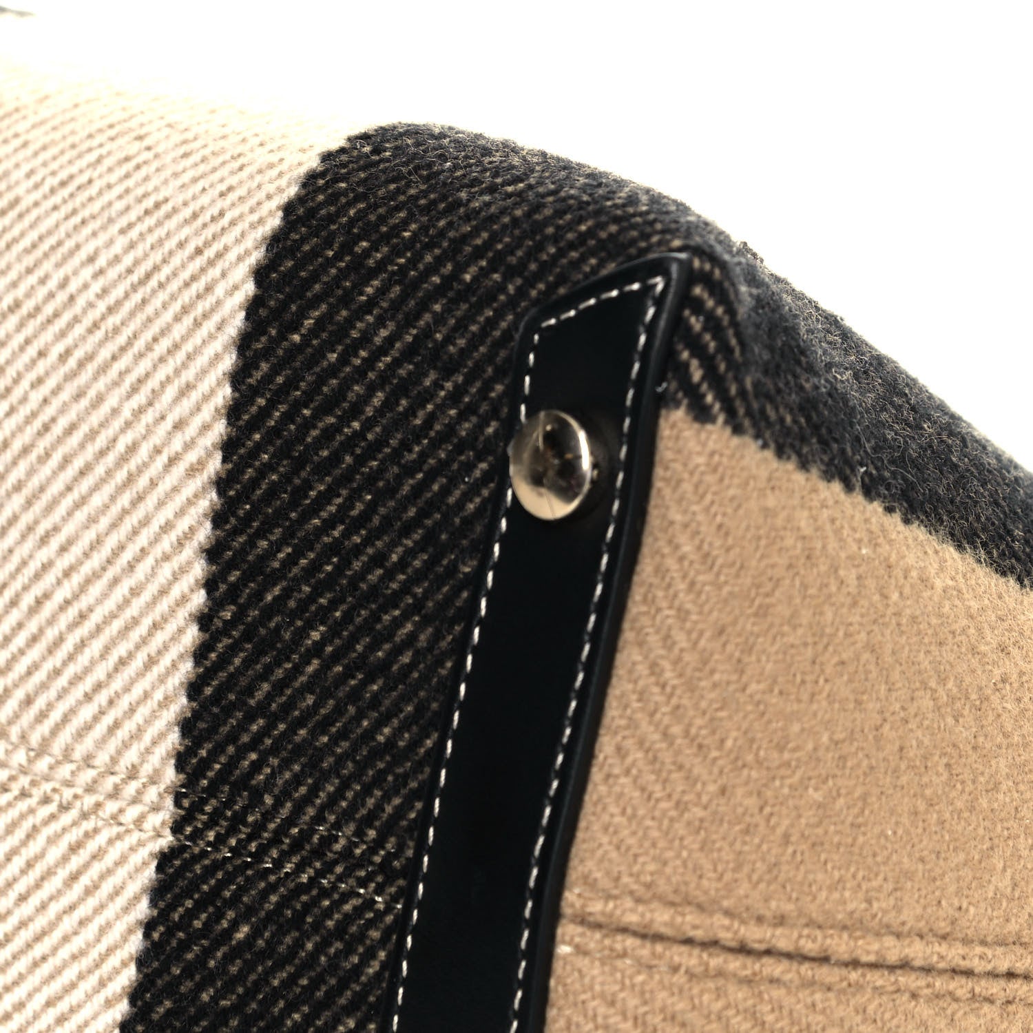 Burberry Calfskin Wool Cashmere Vintage Check Medium Society Tote Archive Beige 11 of 11