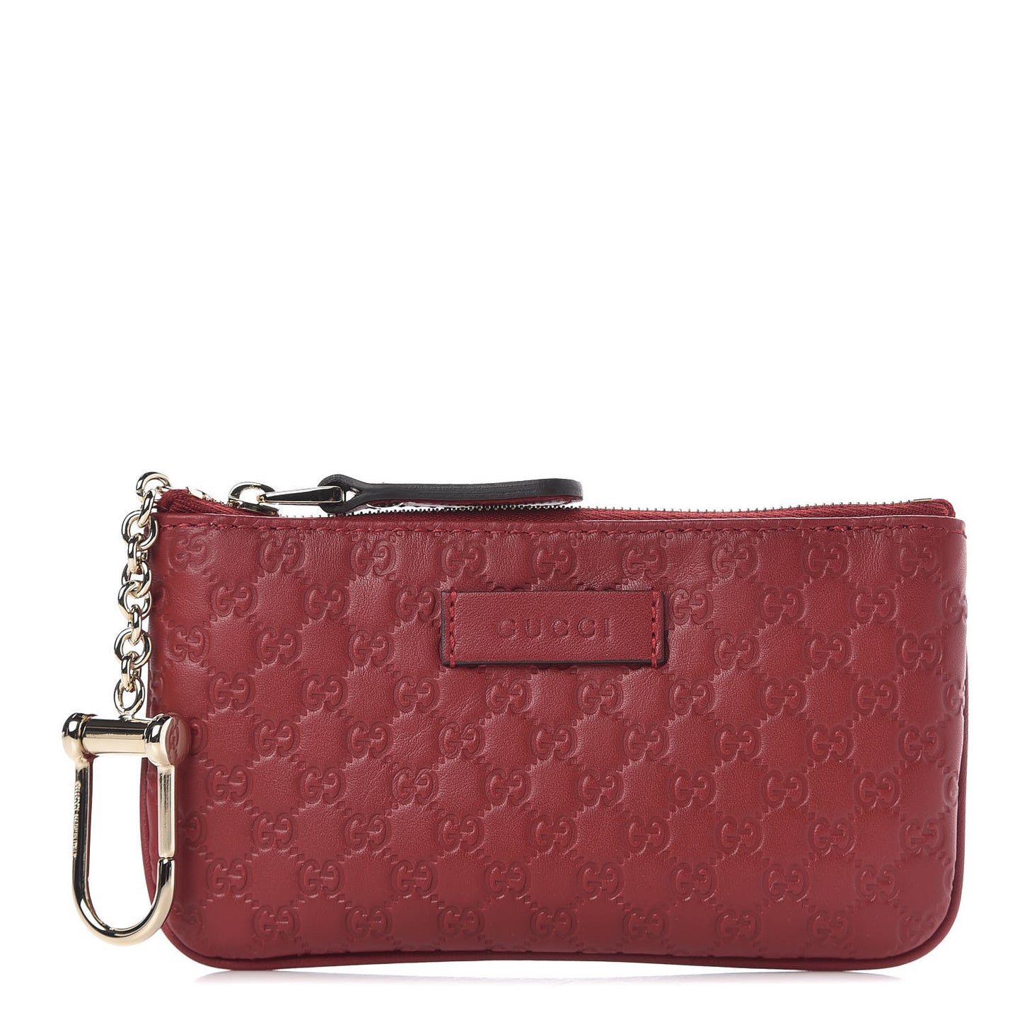 Microguccissima Key Ring Coin Case Hibiscus Red