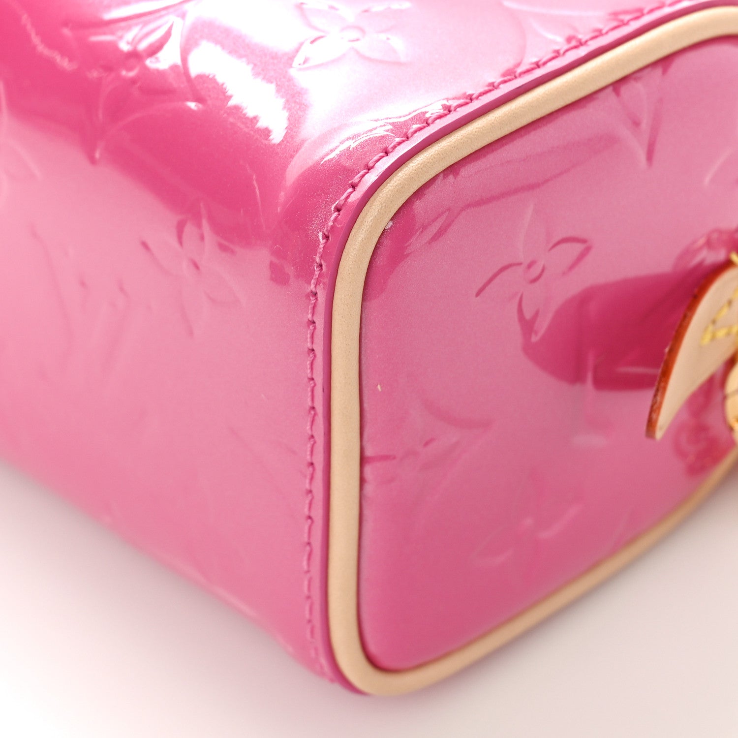 Louis Vuitton Vernis Monogram Nano Speedy Neon Pink 9 of 10