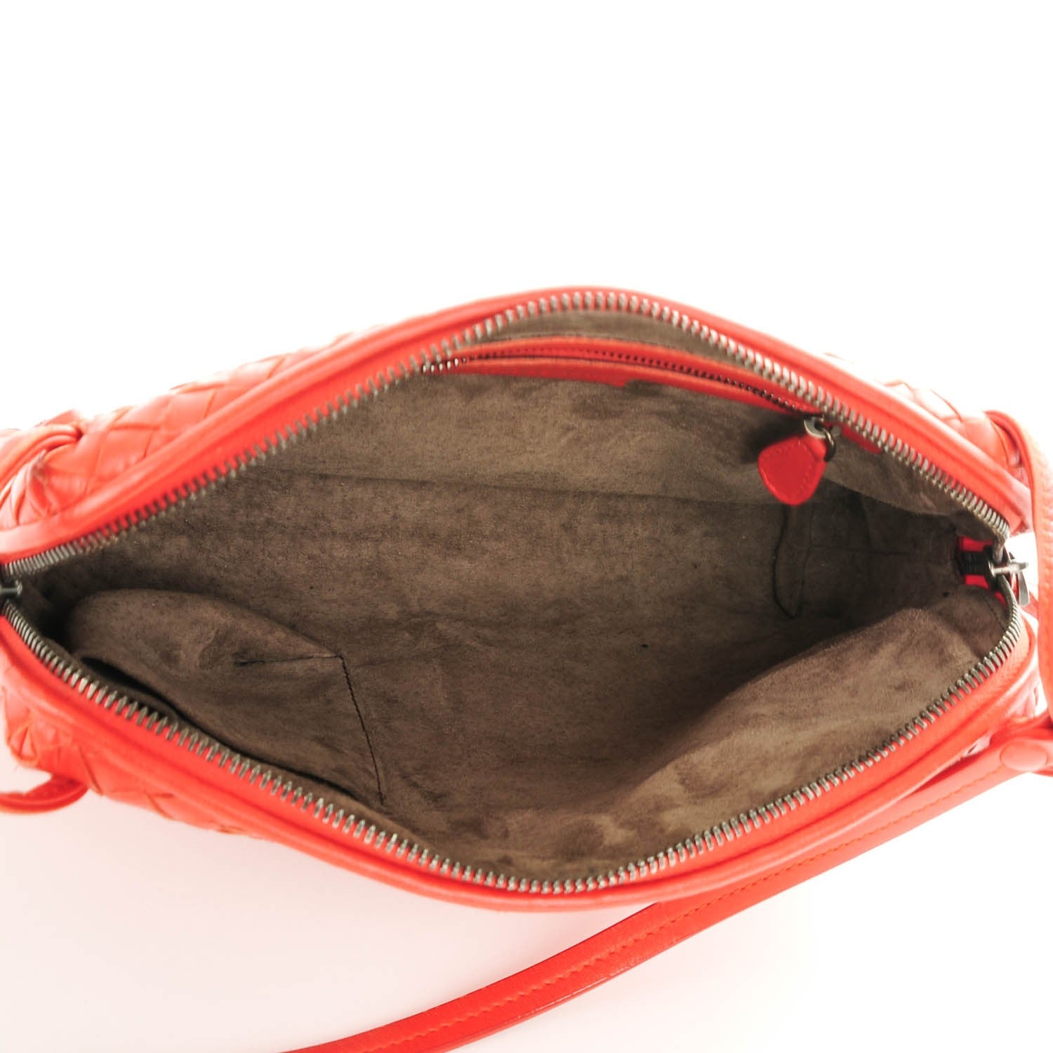 Bottega Veneta Nappa Intrecciato Pillow Crossbody Messenger Corniola 5 of 9
