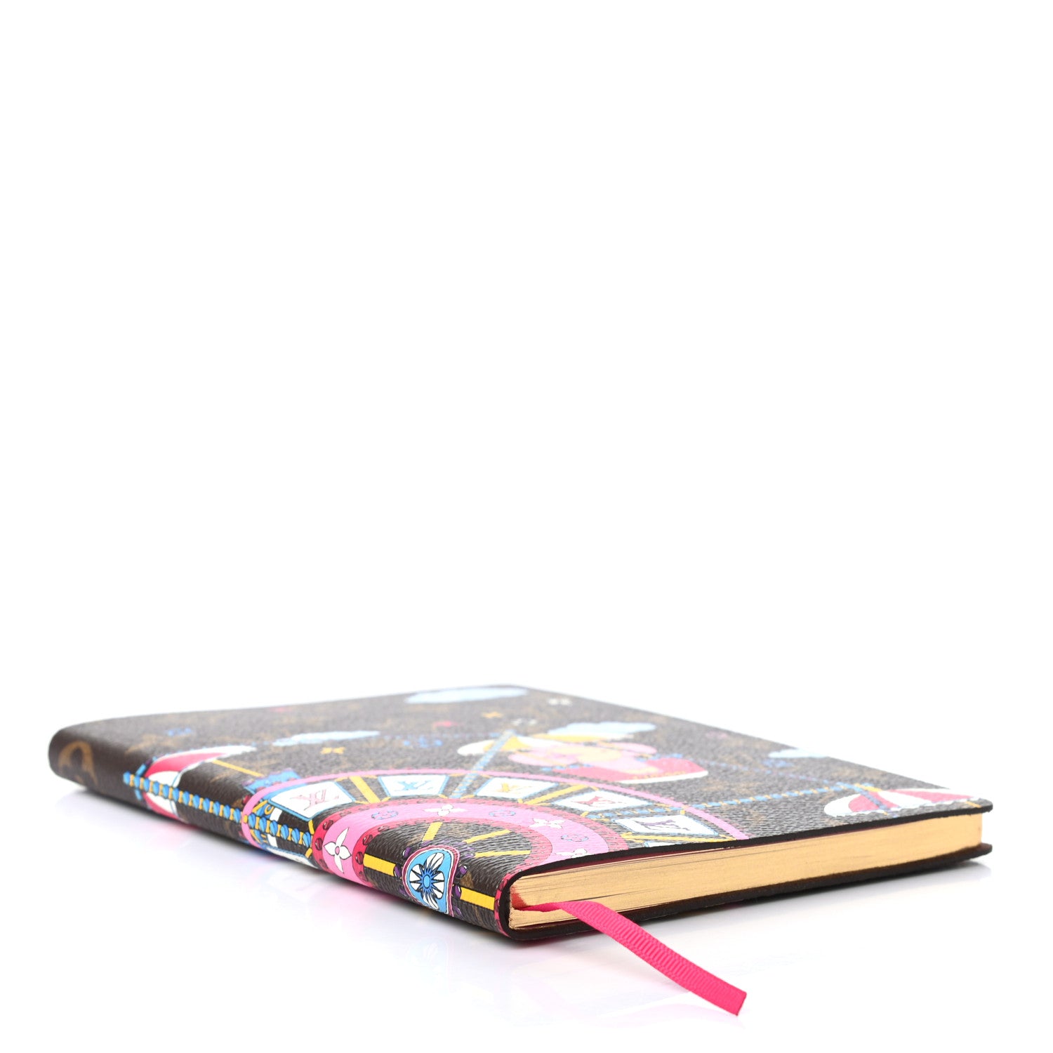 Louis Vuitton Monogram 2020 Christmas Animation Big Wheel Notebook MM Rose Ballerine 4 of 6