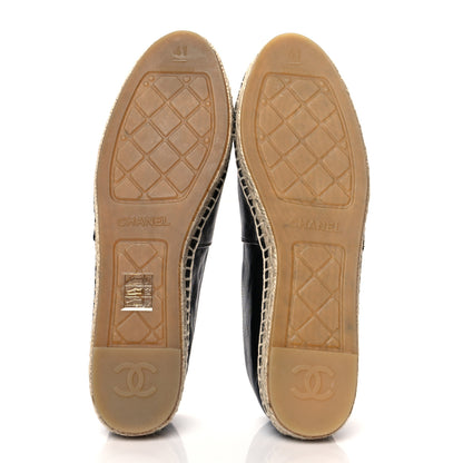 Chanel Calfskin Chain CC Espadrilles 41 Black 5 of 8