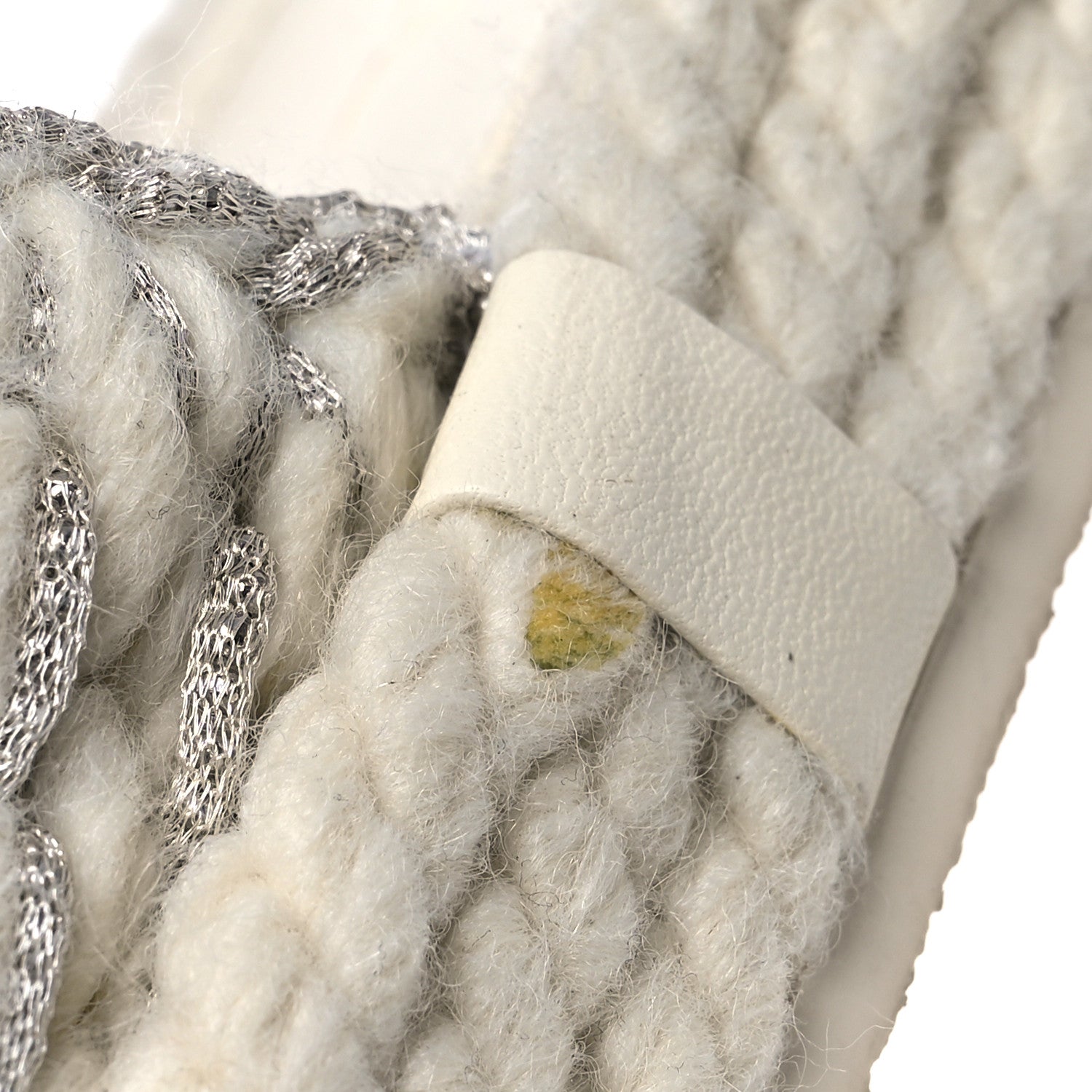 Chanel Braided Knit CC Mules 40 Ecru 12 of 12