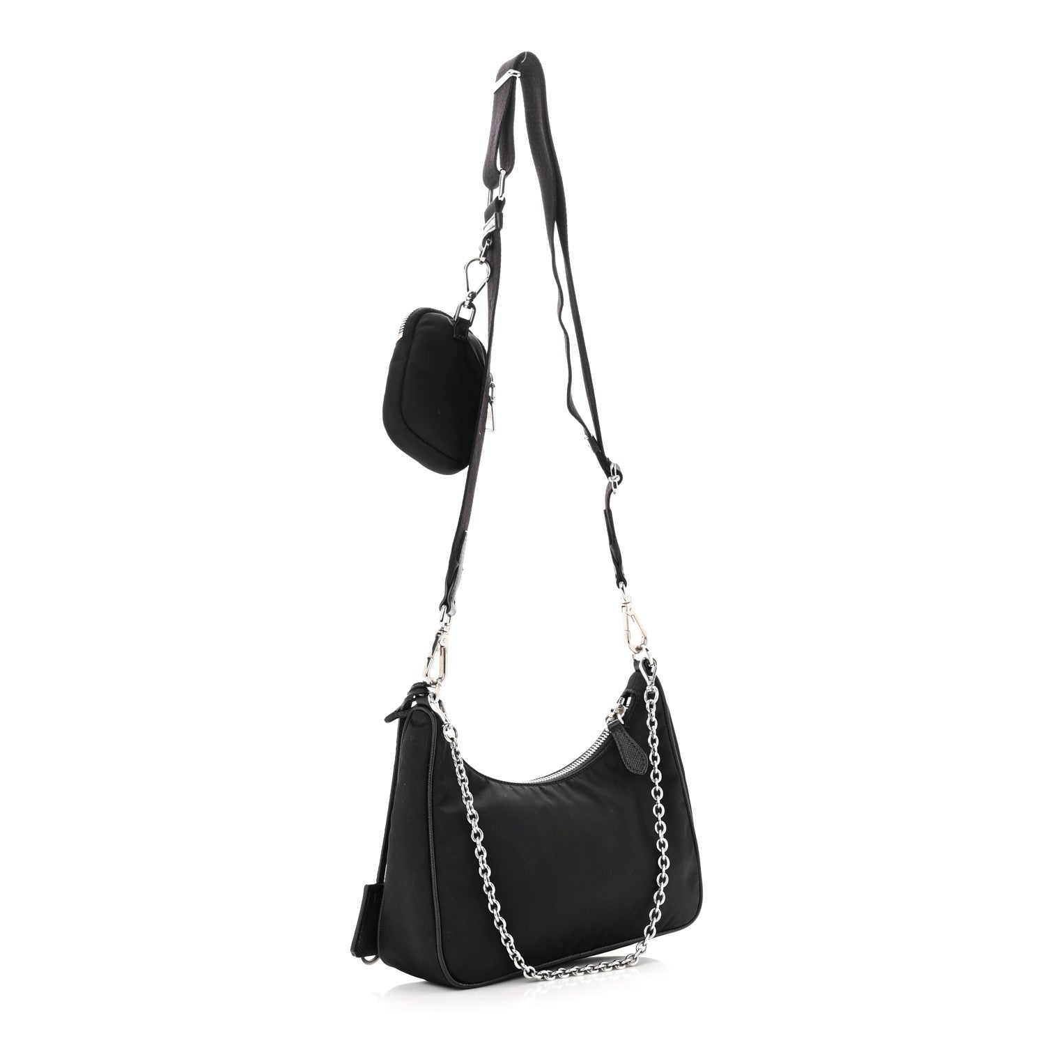 Prada Nylon Re-Edition 2005 Shoulder Bag Black 3 of 11