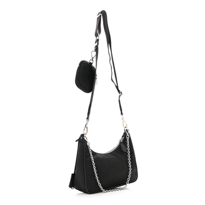 Prada Nylon Re-Edition 2005 Shoulder Bag Black 3 of 11