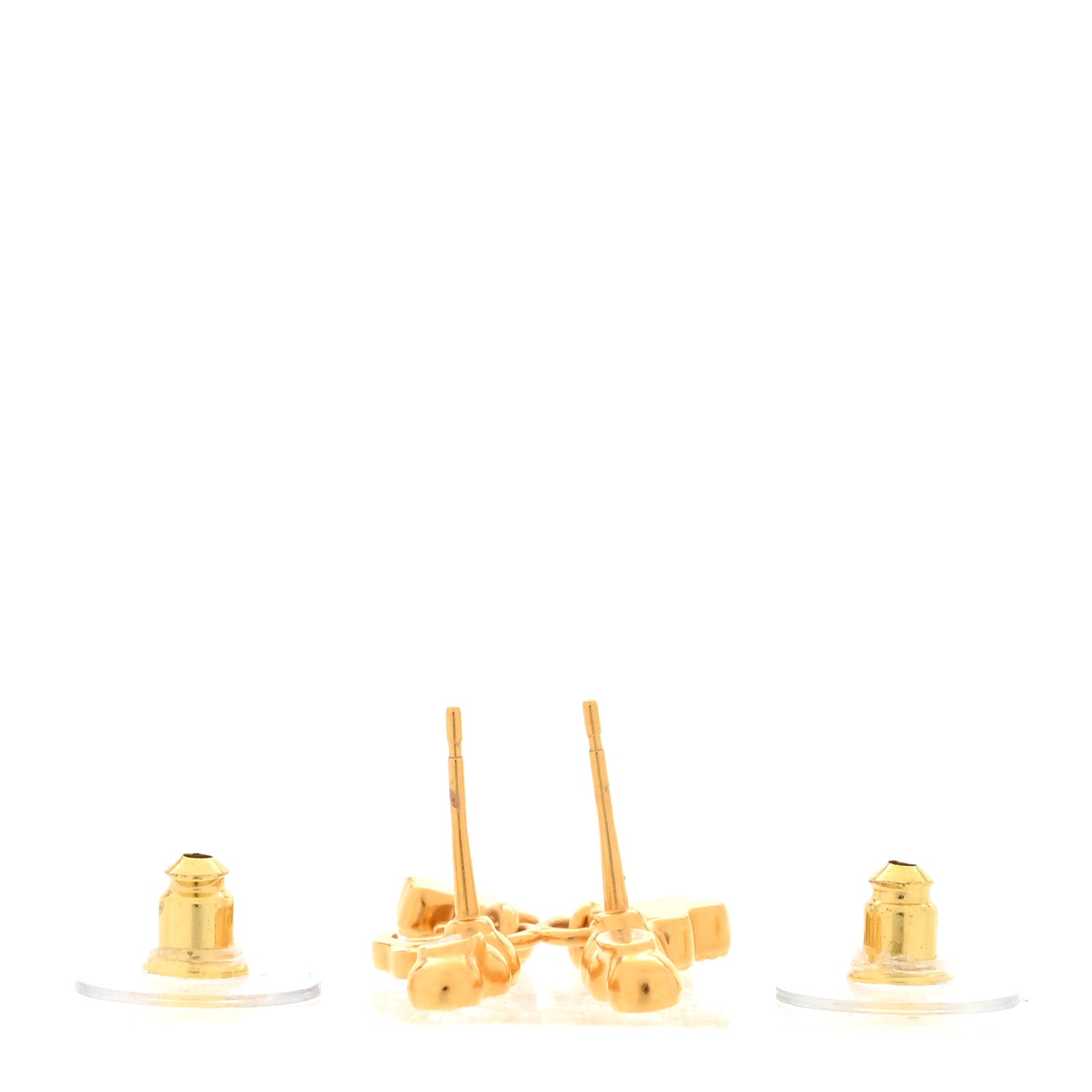 Chanel Crystal CC Shooting Star Earrings Gold 3 of 4