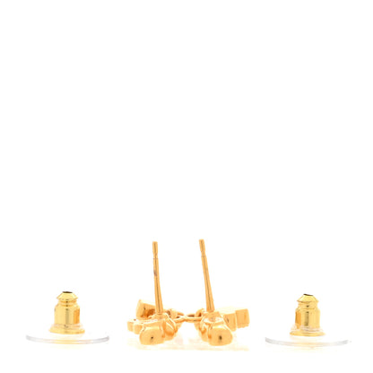 Chanel Crystal CC Shooting Star Earrings Gold 3 of 4