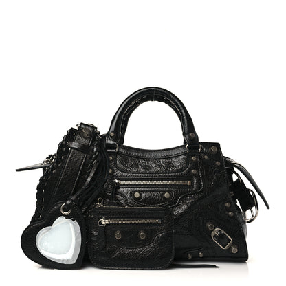 Balenciaga Agneau Arena Neo Cagole Handbag XS Black 1 of 7