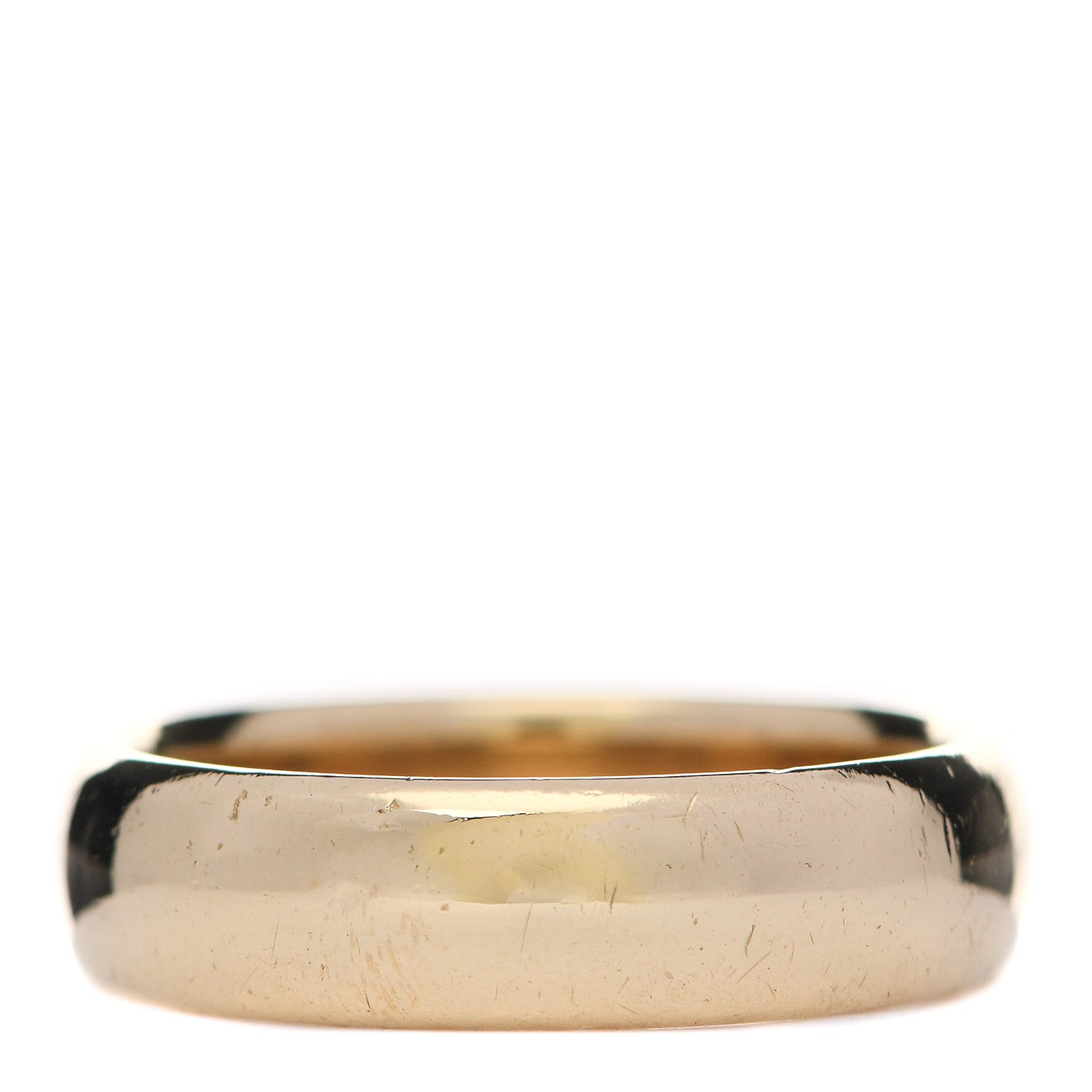 Tiffany 18K Yellow Gold 6mm Classic Wedding Band Ring 63 10.25 1 of 5