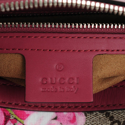 Gucci GG Supreme Monogram Blooms Small Boston Beige Multicolor Dry Rose 6 of 7