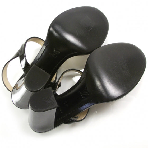 Patent Strappy Heels, Sandals Size 36