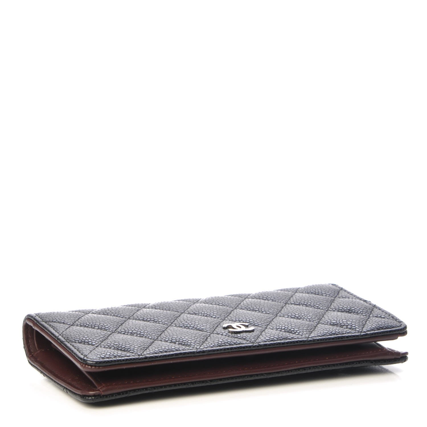 Chanel Caviar Quilted Yen Wallet Black 4 of 8