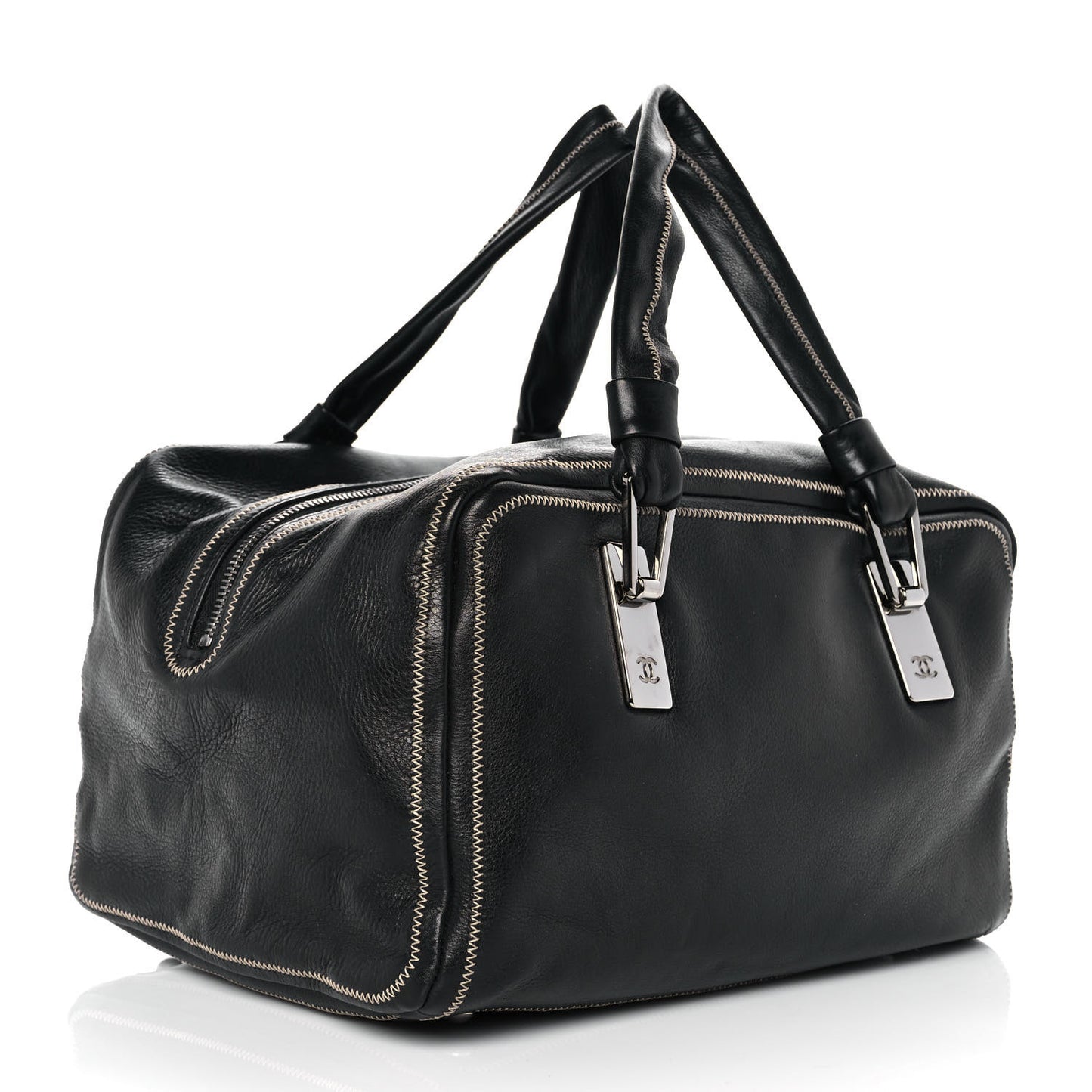 Lambskin Medium Bowler Black