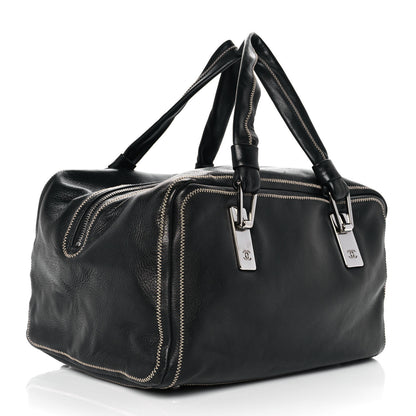 Chanel Lambskin Medium Bowler Black 2 of 8