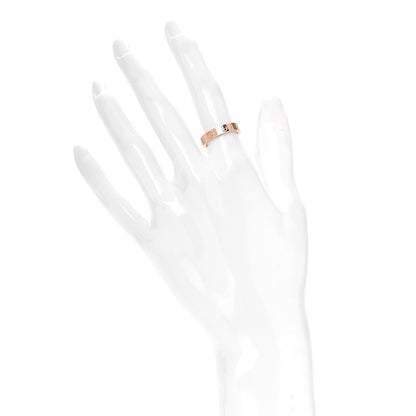 Cartier 18K Pink Gold Diamond 4mm LOVE Wedding Band Ring 50 5.25 2 of 4