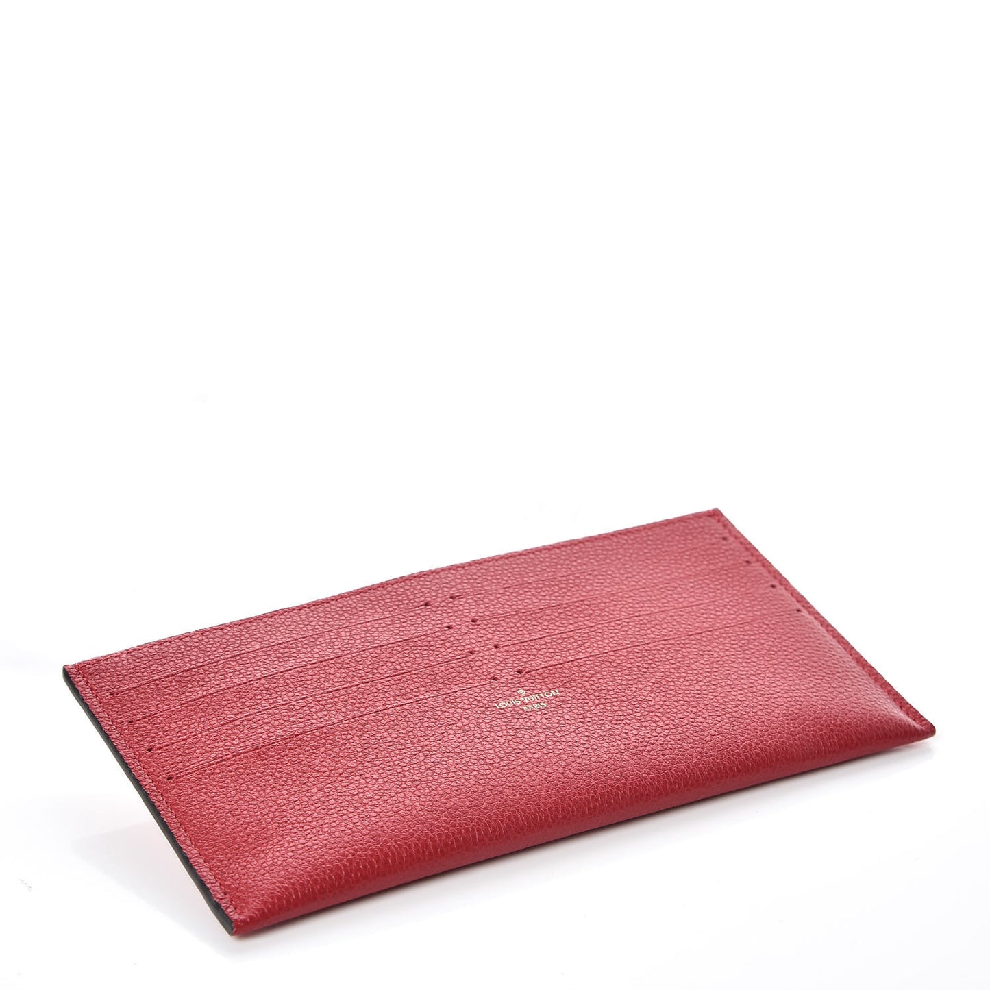 Calfskin Felicie Card Holder Insert Cherry