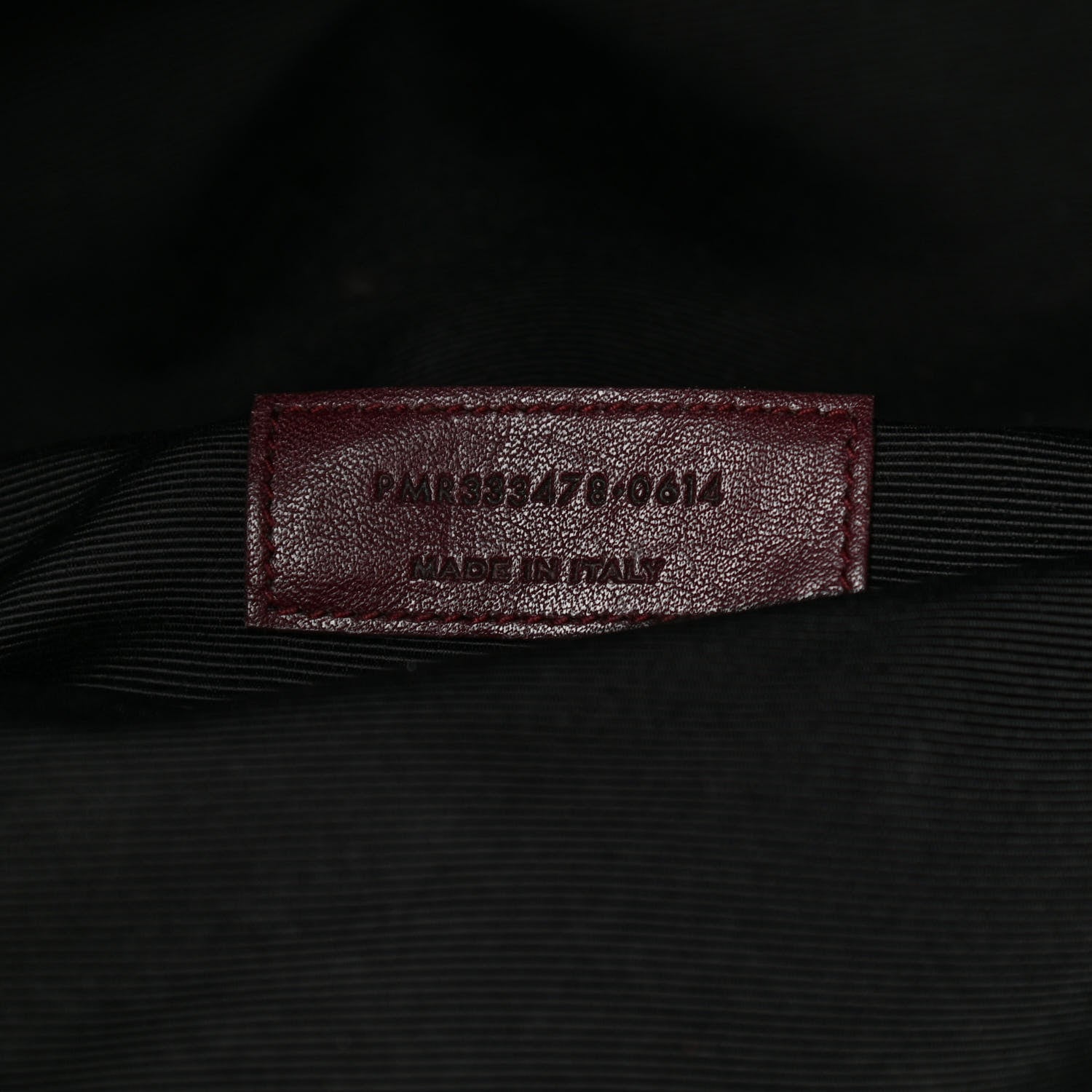 Saint Laurent Calfskin Medium Rider Bucket Bag Bordeaux 6 of 7