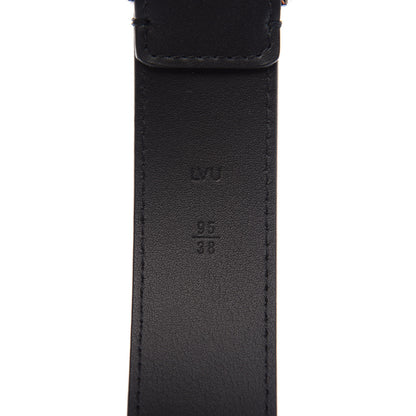 Louis Vuitton Calfskin 35mm Pont Neuf Belt 95 38 Black 6 of 9