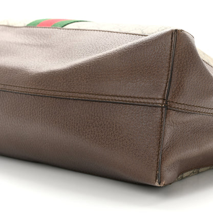 Gucci GG Supreme Monogram Web Ophidia Tote Brown 11 of 13