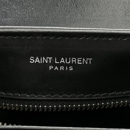 Saint Laurent Calfskin Y Quilted Monogram Toy Loulou Crossbody Bag Black 6 of 9