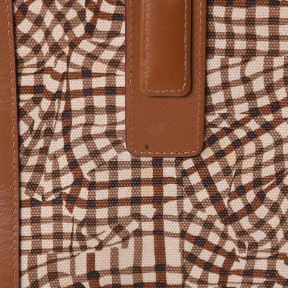 MCM Visetos Medium Liz Reversible Shopper Tote Cognac 15 of 17