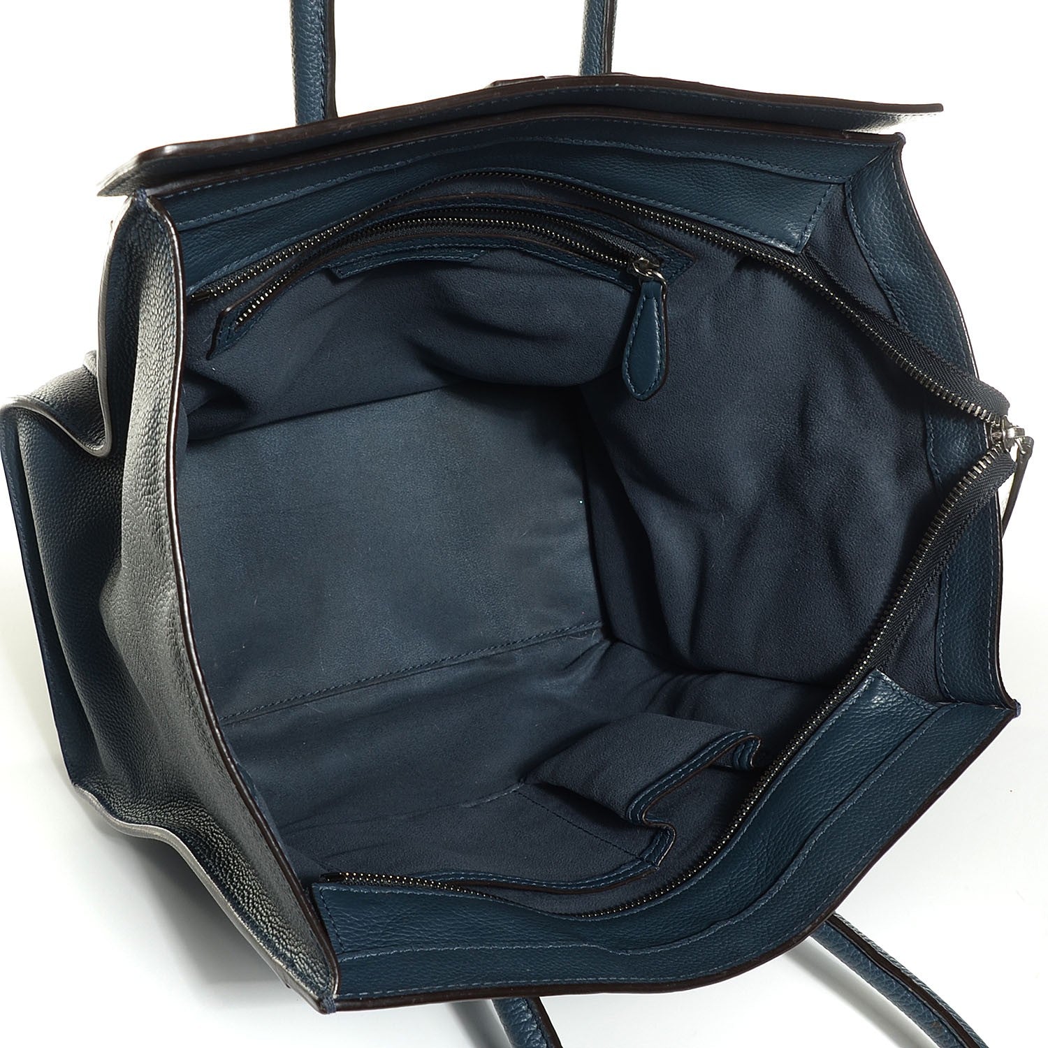 Celine Drummed Calfskin Mini Luggage Orage 5 of 8