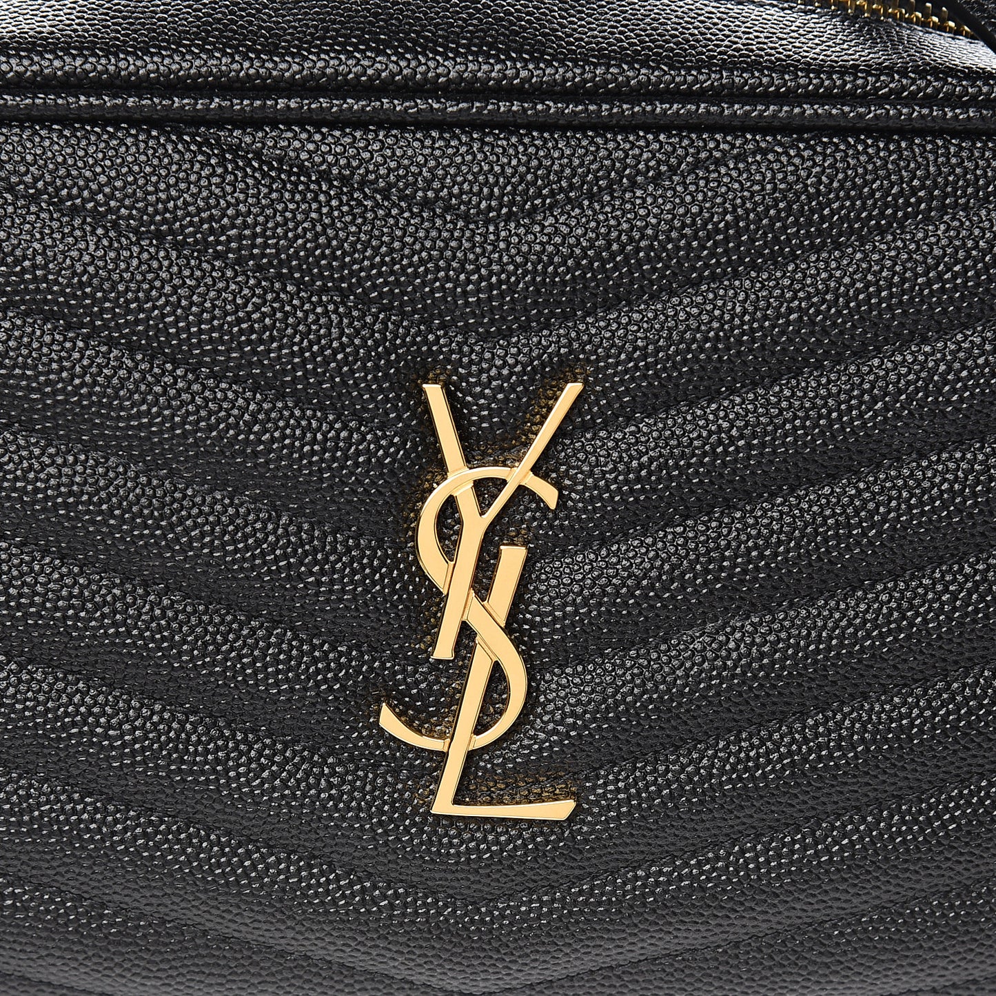 Grain De Poudre Matelasse Monogram Mini Lou Camera Bag Black