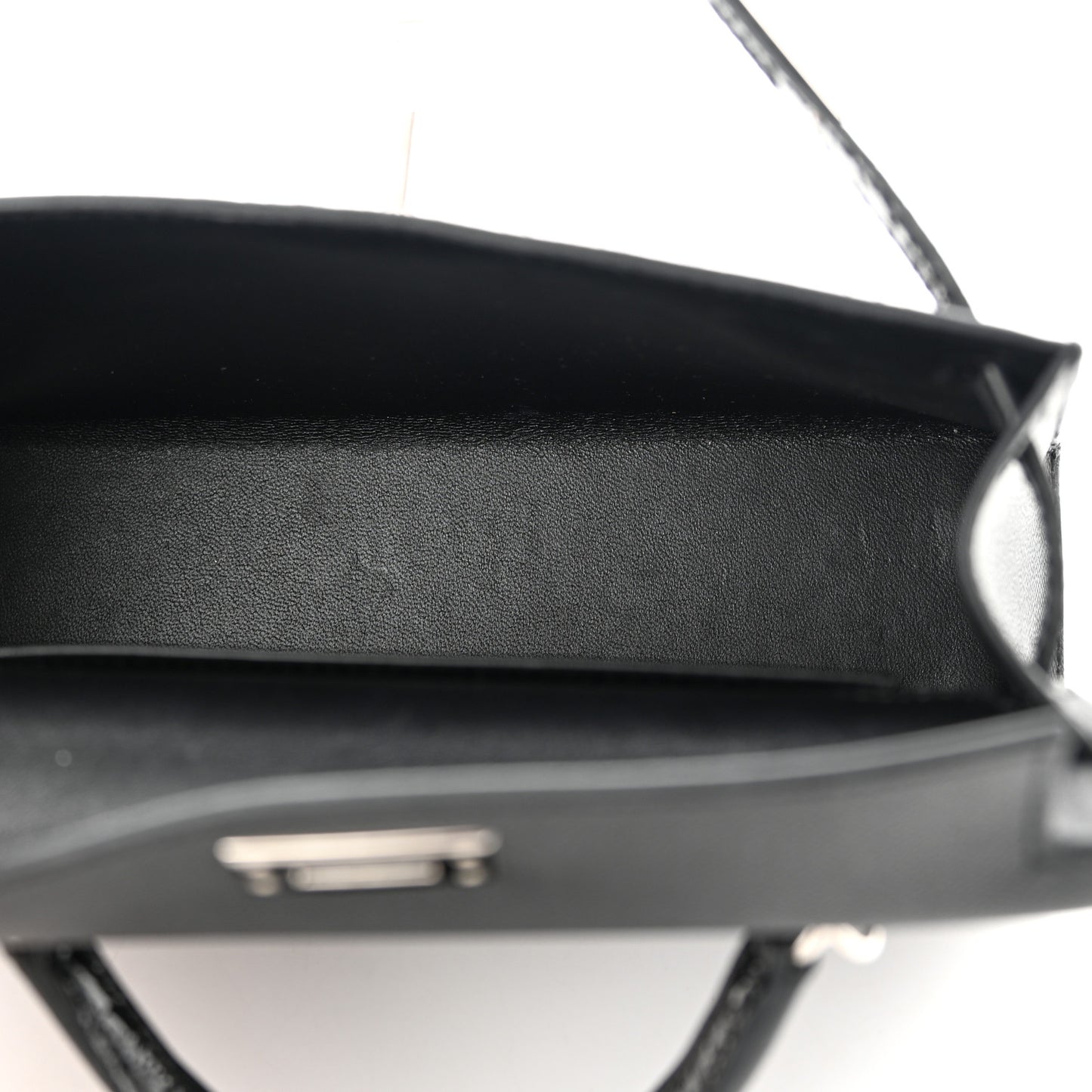 Madame Calfskin Shiny Alligator Mini Kelly Sellier Touch 20 Black