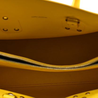 Saint Laurent Grained Calfskin Small Sac De Jour Jaune 4 of 8