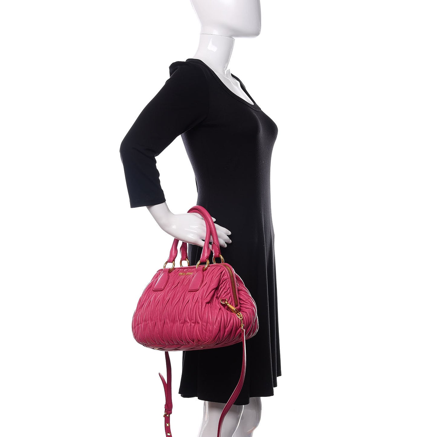 Nappa Matelasse Bauletto Top Handle Bowler Loto