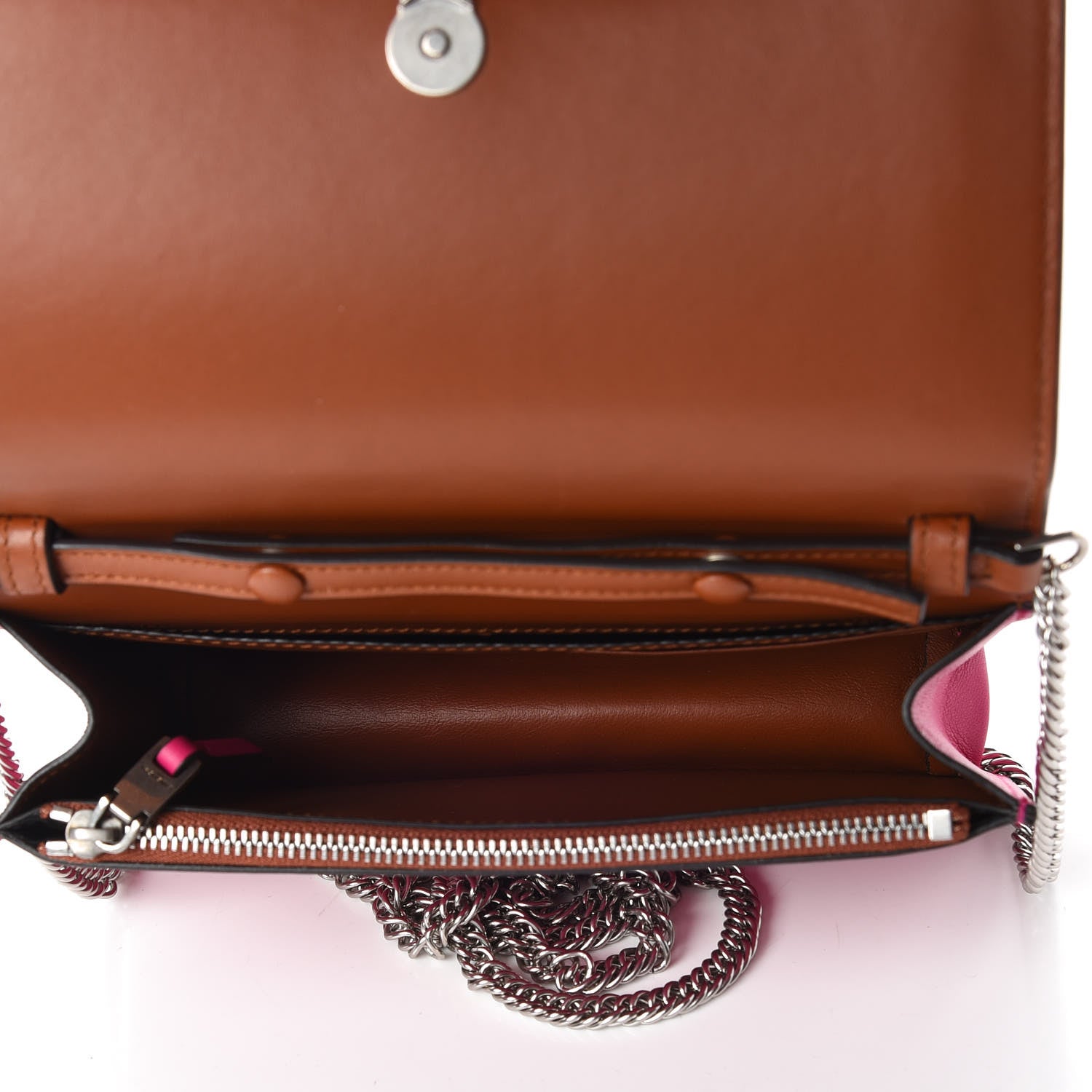Givenchy Lambskin Emblem Chain Wallet Cyclamen 7 of 10