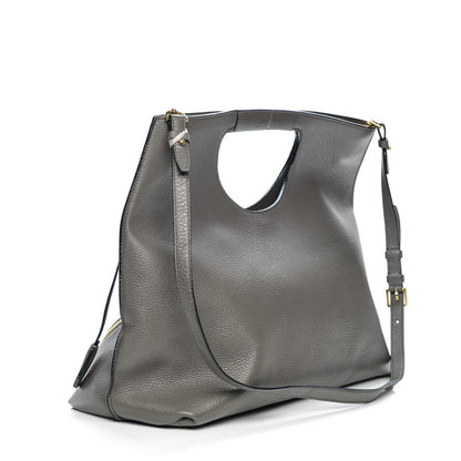 Tom Ford Grained Calfskin Alix Padlock Zip Tote Graphite 3 of 6