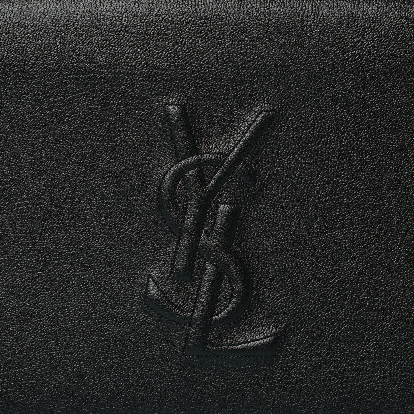 Calfskin Monogram Large Belle De Jour Clutch Black