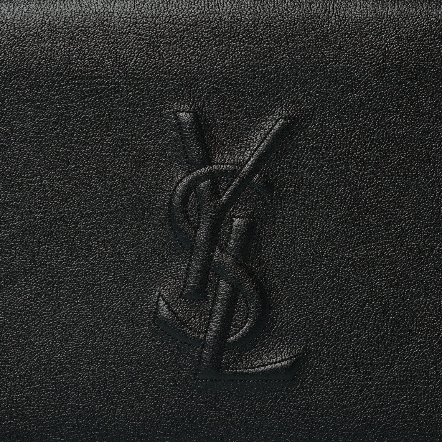 Saint Laurent Calfskin Monogram Large Belle De Jour Clutch Black 9 of 11