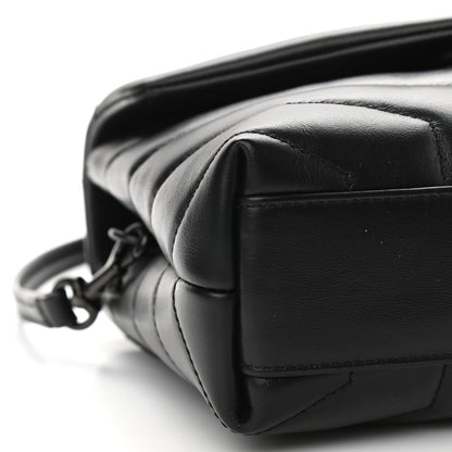 Saint Laurent Calfskin Y Quilted Monogram Toy Loulou Crossbody Bag Black 8 of 10