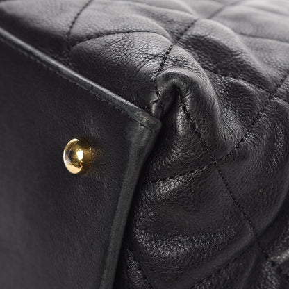 Chanel Calfskin Quilted Small Chain Me Tote Black 12 of 12