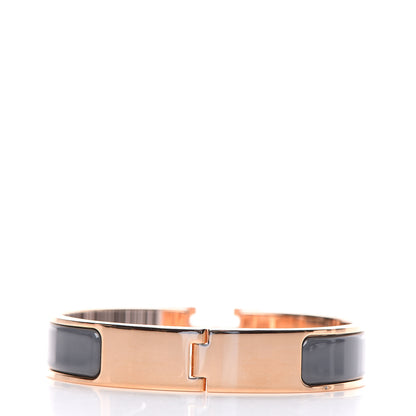 Hermes Enamel Narrow Clic Clac H Bracelet PM Ardoise 2 of 4