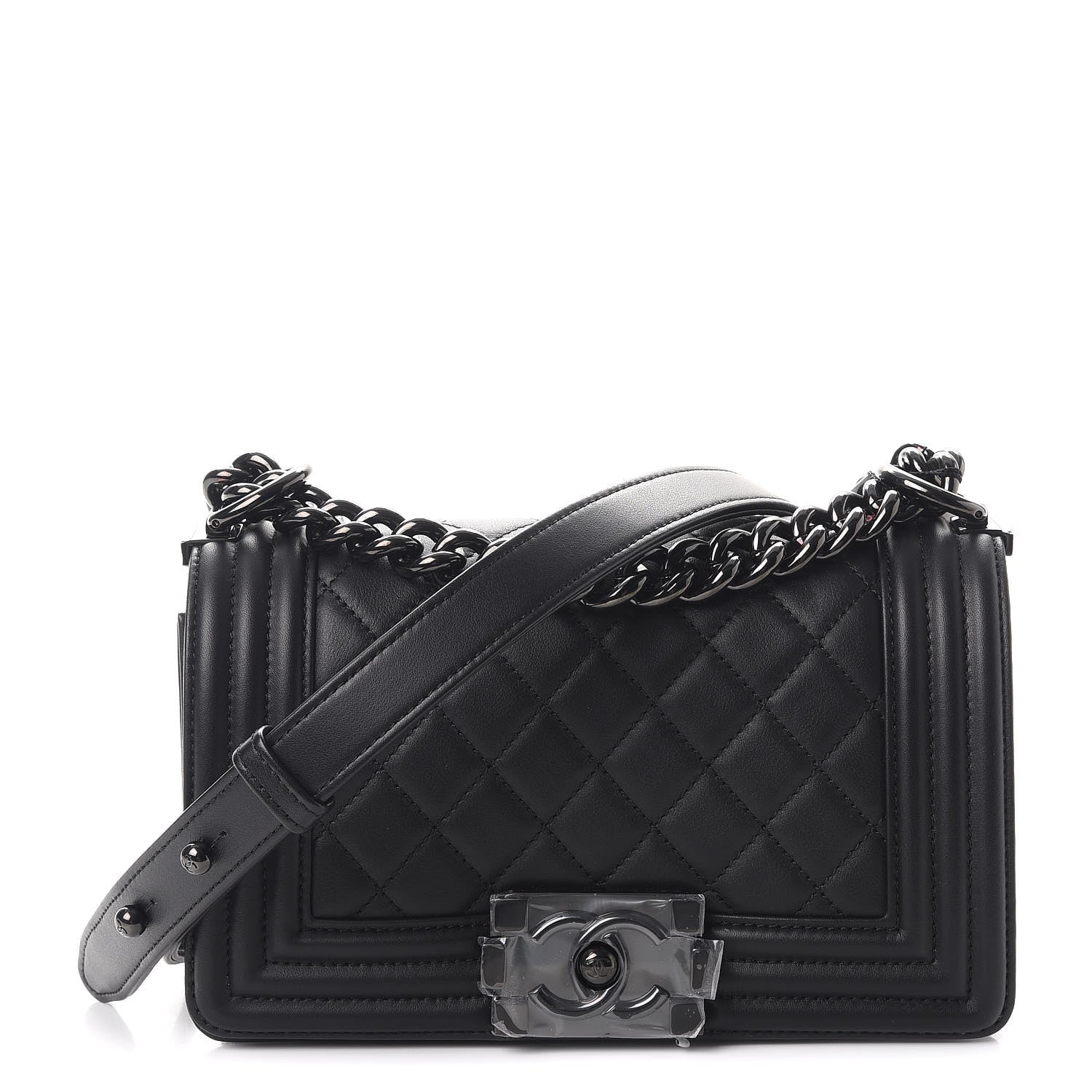 Chanel Calfskin Quilted Small Boy Flap So Black 1 of 9