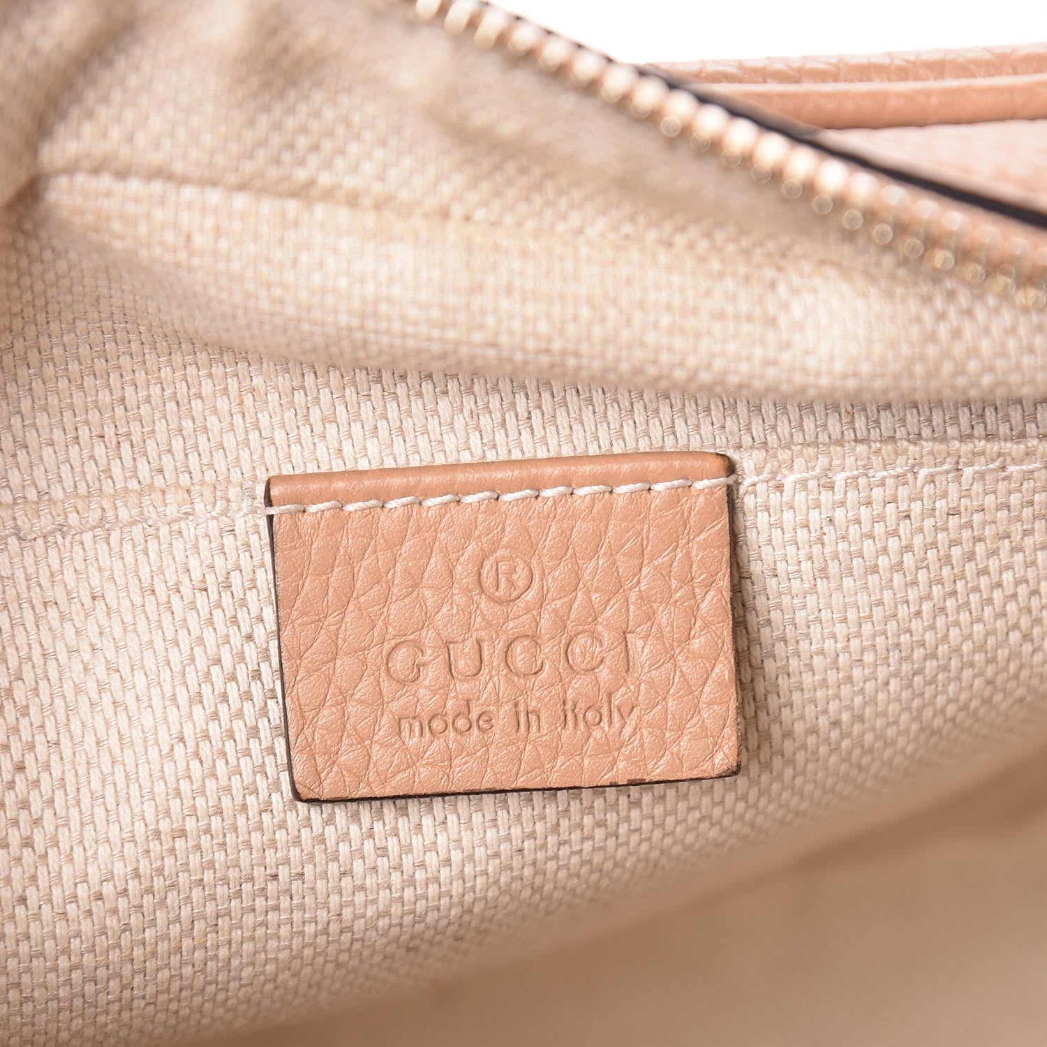Gucci Pebbled Calfskin Small Soho Disco Bag Rose Beige 6 of 10