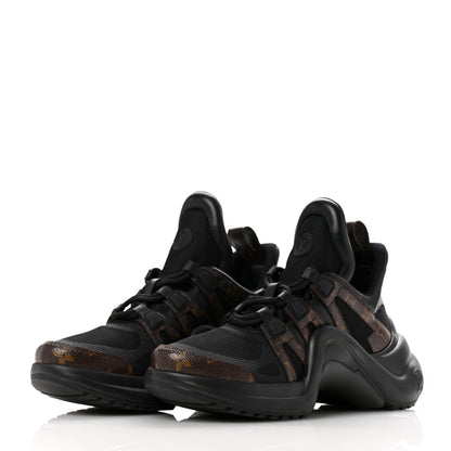 Louis Vuitton Calfskin Patent Monogram LV Archlight Sneakers 39 Black 4 of 9